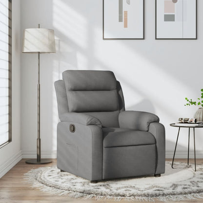 vidaXL Fauteuil de relaxation gris foncé en tissu