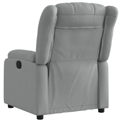 vidaXL Fauteuil relax Gris clair Tissu