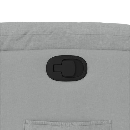 vidaXL Fauteuil relax Gris clair Tissu