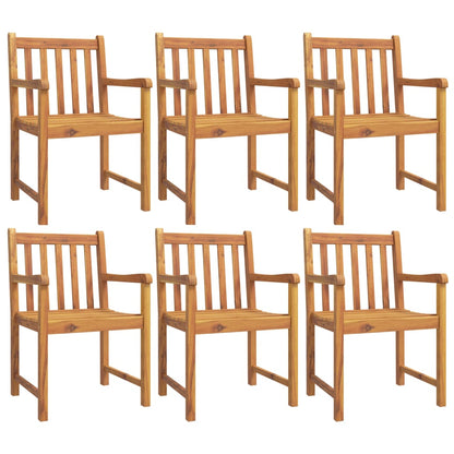 vidaXL Gartenstühle 6 Stk. 56x55,5x90 cm Massivholz Akazie
