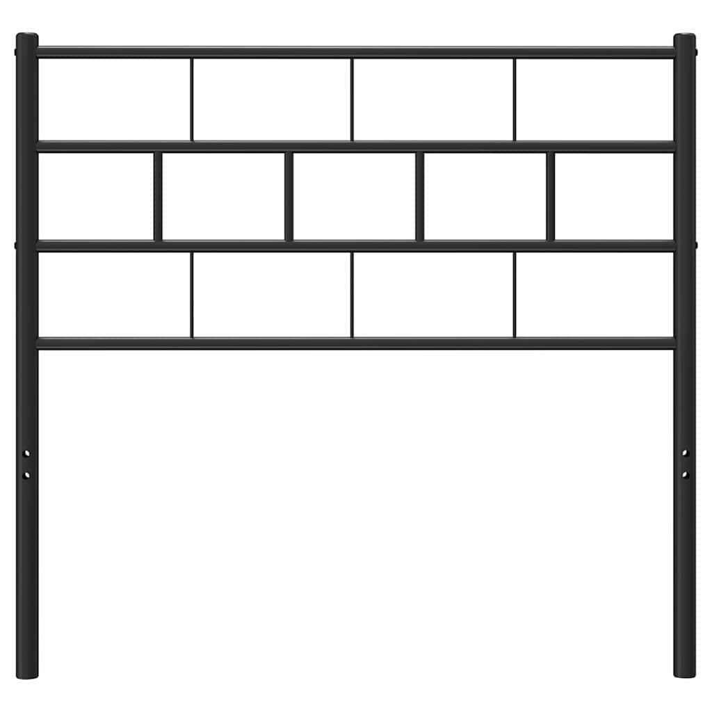 vidaXL Ersatz-Kopfteil Metall Schwarz 100 cm