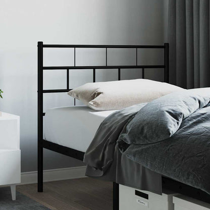 vidaXL Ersatz-Kopfteil Metall Schwarz 107 cm