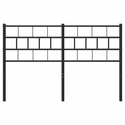 vidaXL Ersatz-Kopfteil Metall Schwarz 135 cm