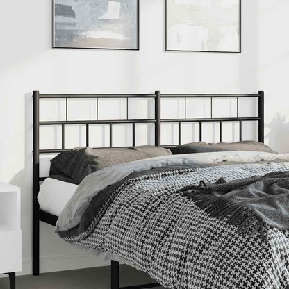 vidaXL Ersatz-Kopfteil Metall Schwarz 135 cm
