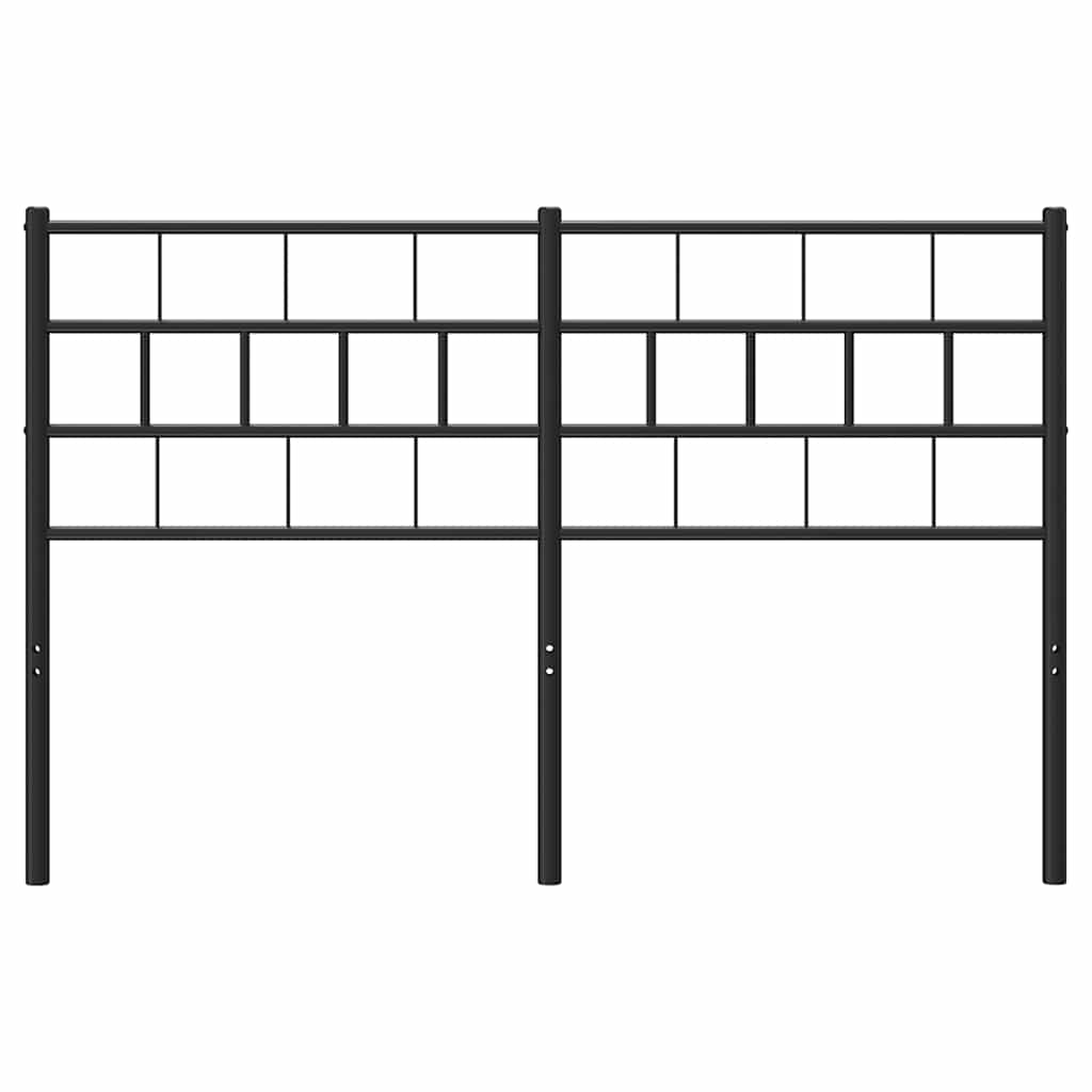 vidaXL Ersatz-Kopfteil Metall Schwarz 150 cm