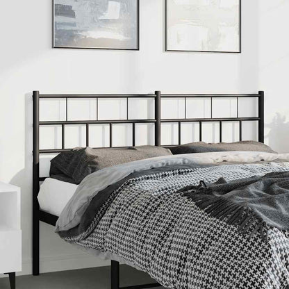 vidaXL Ersatz-Kopfteil Metall Schwarz 150 cm
