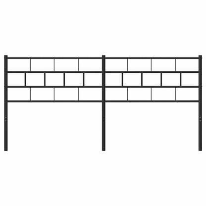 vidaXL Ersatz-Kopfteil Metall Schwarz 180 cm