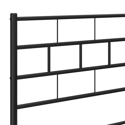 vidaXL Ersatz-Kopfteil Metall Schwarz 193 cm