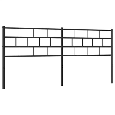 vidaXL Ersatz-Kopfteil Metall Schwarz 200 cm
