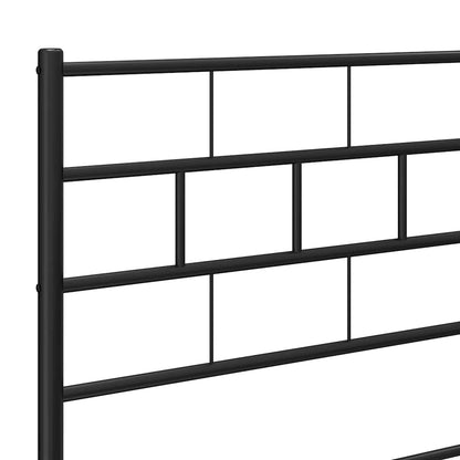 vidaXL Ersatz-Kopfteil Metall Schwarz 200 cm