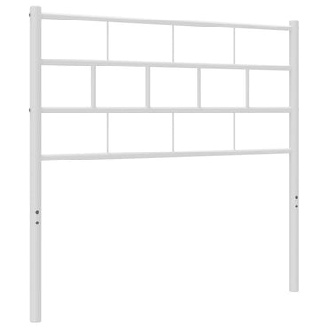 vidaXL Ersatz-Kopfteil Metall Weiß 75 cm