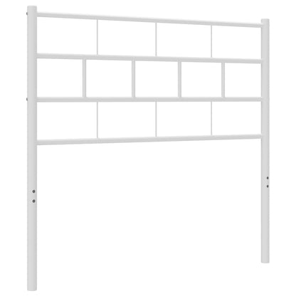 vidaXL Ersatz-Kopfteil Metall Weiß 80 cm
