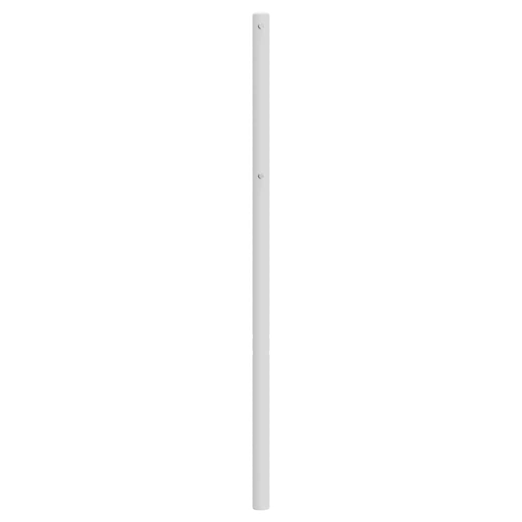 vidaXL Ersatz-Kopfteil Metall Weiß 120 cm