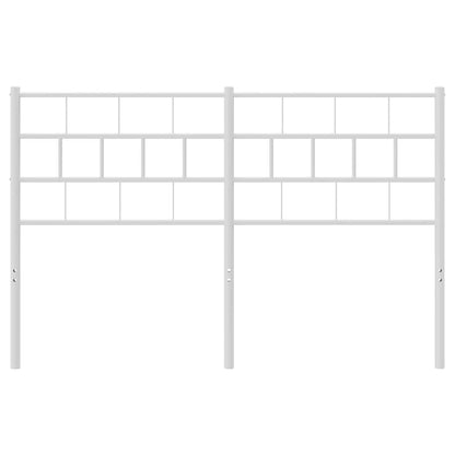 vidaXL Ersatz-Kopfteil Metall Weiß 135 cm