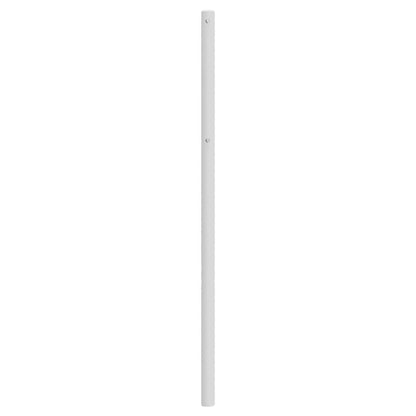 vidaXL Ersatz-Kopfteil Metall Weiß 135 cm