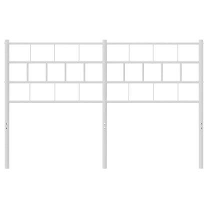 vidaXL Ersatz-Kopfteil Metall Weiß 150 cm