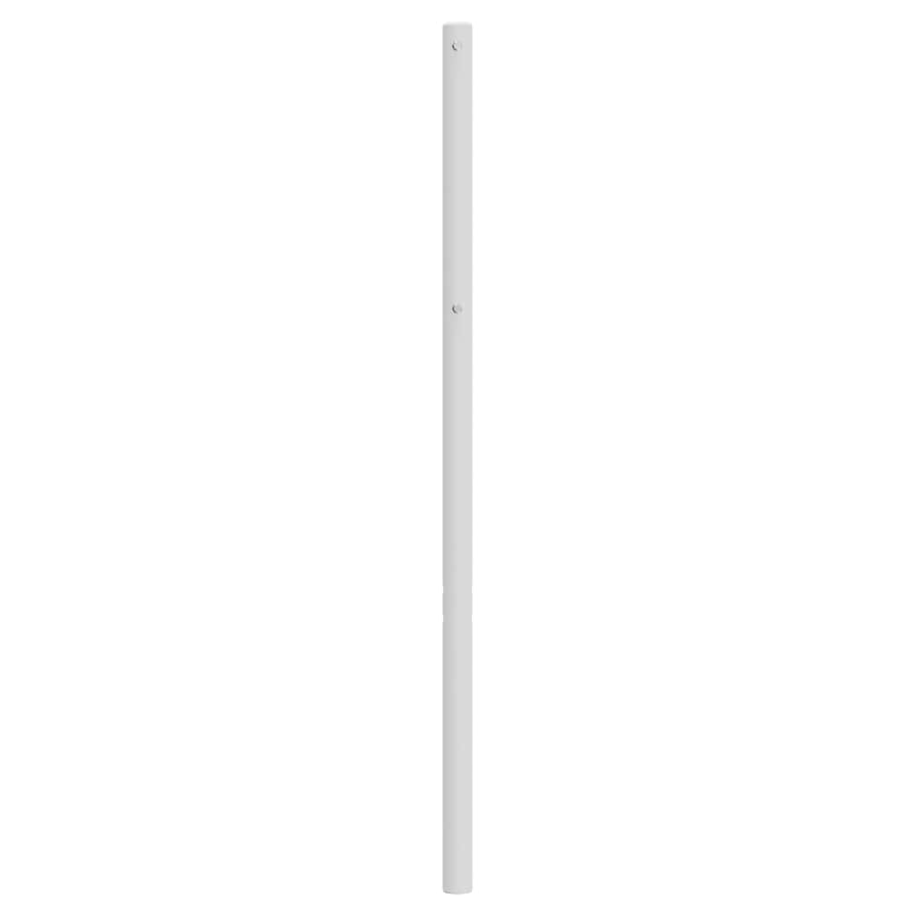 vidaXL Ersatz-Kopfteil Metall Weiß 150 cm