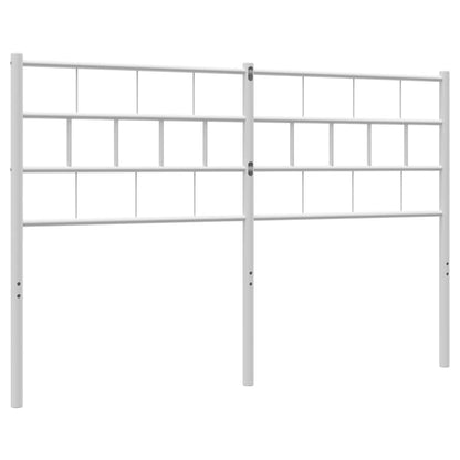 vidaXL Ersatz-Kopfteil Metall Weiß 150 cm