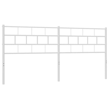 vidaXL Ersatz-Kopfteil Metall Weiß 160 cm