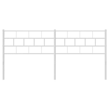 vidaXL Ersatz-Kopfteil Metall Weiß 160 cm
