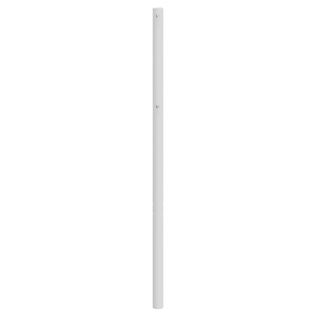 vidaXL Ersatz-Kopfteil Metall Weiß 160 cm