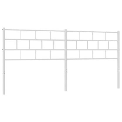 vidaXL Ersatz-Kopfteil Metall Weiß 200 cm