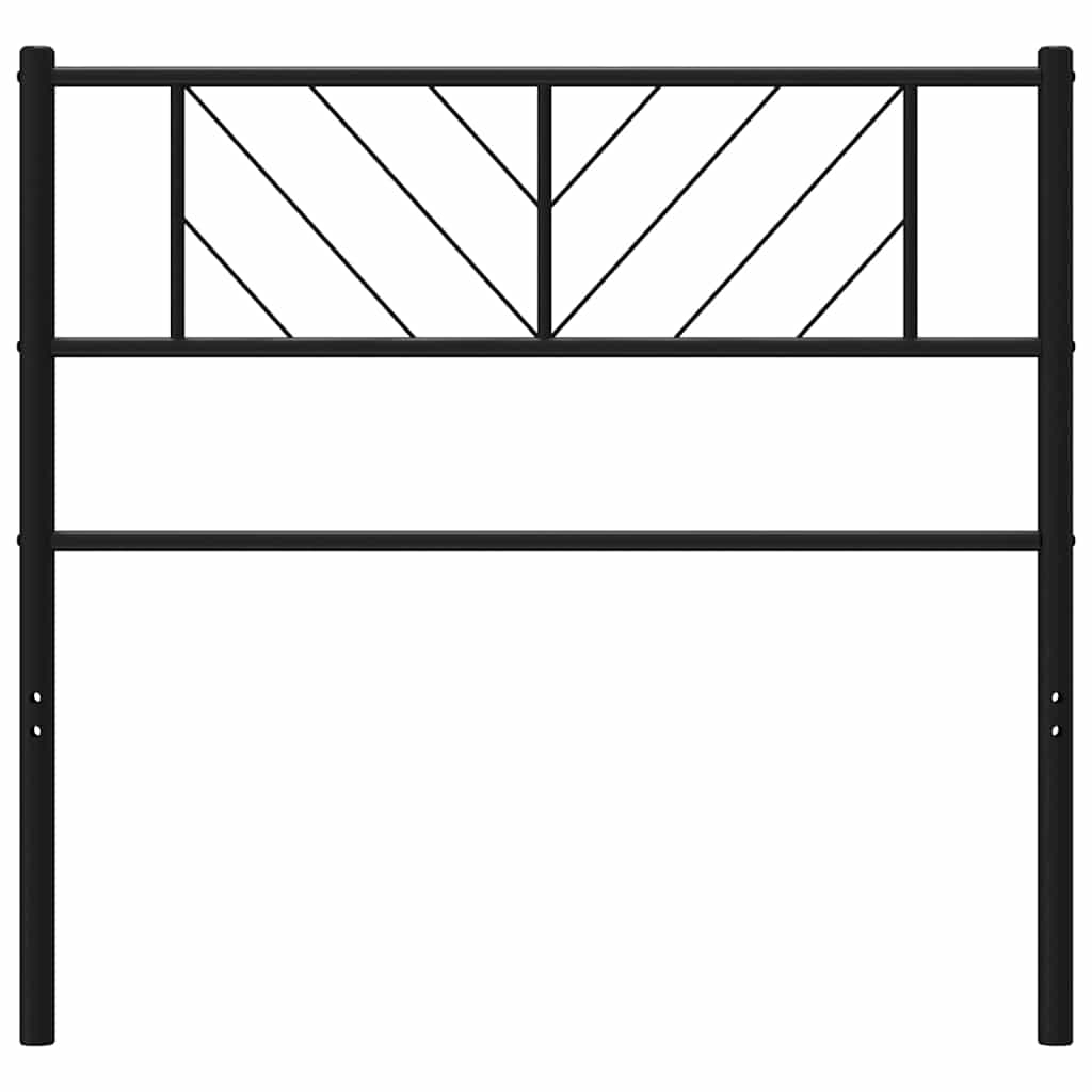 vidaXL Ersatz-Kopfteil Metall Schwarz 90 cm