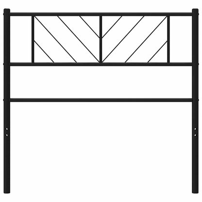 vidaXL Ersatz-Kopfteil Metall Schwarz 100 cm