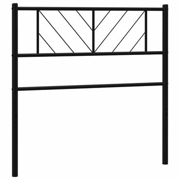 vidaXL Ersatz-Kopfteil Metall Schwarz 107 cm