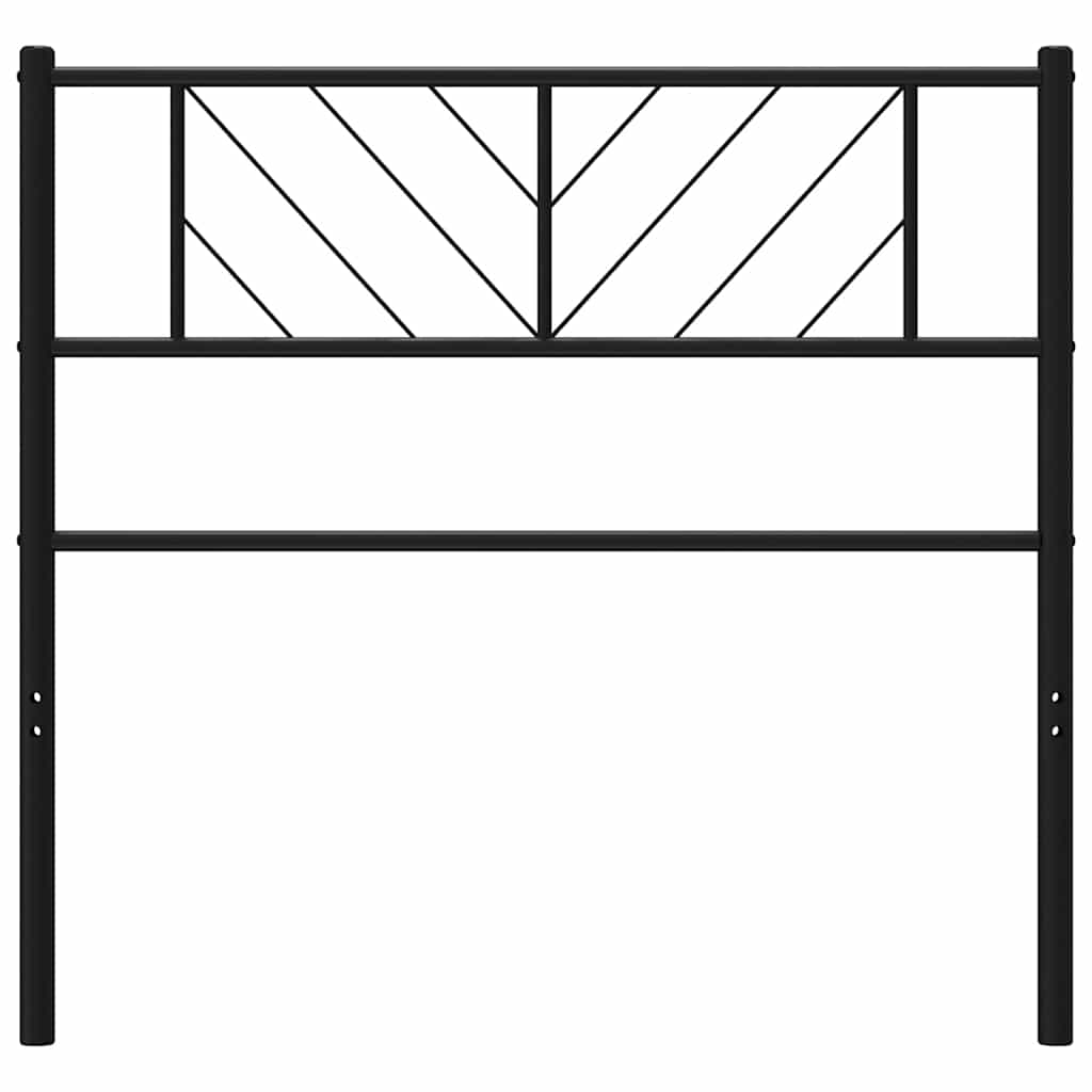 vidaXL Ersatz-Kopfteil Metall Schwarz 107 cm