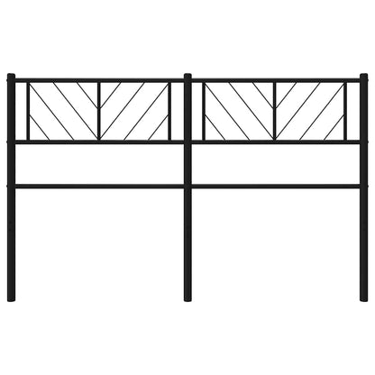 vidaXL Ersatz-Kopfteil Metall Schwarz 135 cm