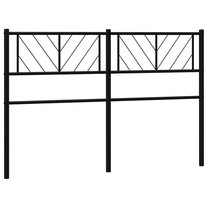 vidaXL Ersatz-Kopfteil Metall Schwarz 135 cm