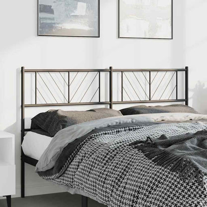 vidaXL Ersatz-Kopfteil Metall Schwarz 150 cm