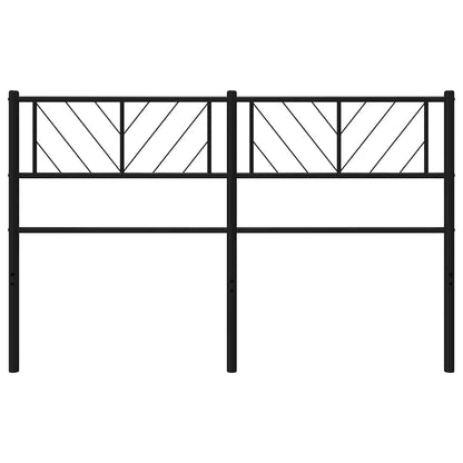 vidaXL Ersatz-Kopfteil Metall Schwarz 150 cm