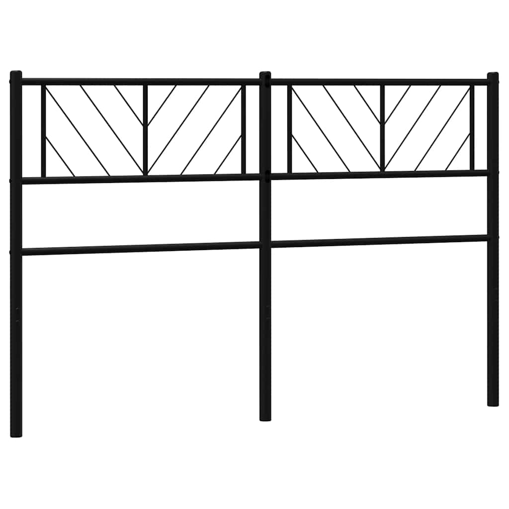 vidaXL Ersatz-Kopfteil Metall Schwarz 150 cm