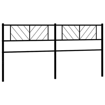 vidaXL Ersatz-Kopfteil Metall Schwarz 180 cm