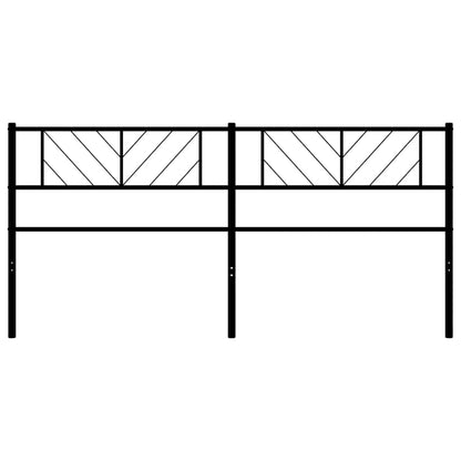 vidaXL Ersatz-Kopfteil Metall Schwarz 193 cm