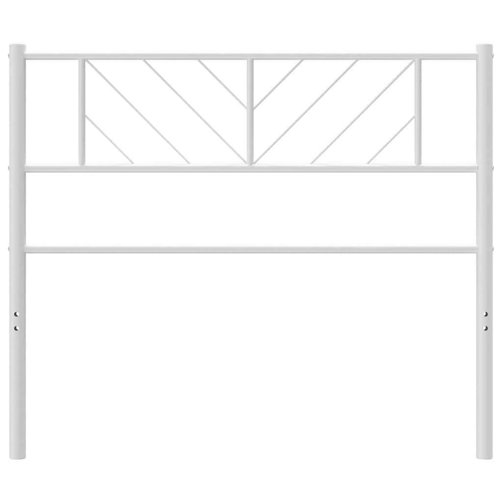 vidaXL Ersatz-Kopfteil Metall Weiß 90 cm