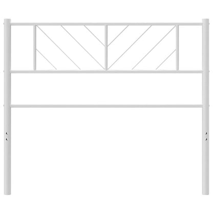 vidaXL Ersatz-Kopfteil Metall Weiß 90 cm