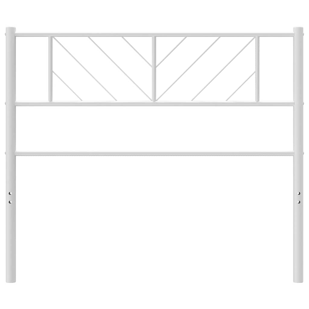 vidaXL Ersatz-Kopfteil Metall Weiß 100 cm
