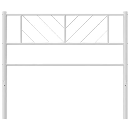 vidaXL Ersatz-Kopfteil Metall Weiß 100 cm