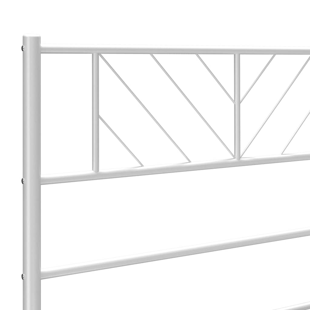 vidaXL Ersatz-Kopfteil Metall Weiß 100 cm