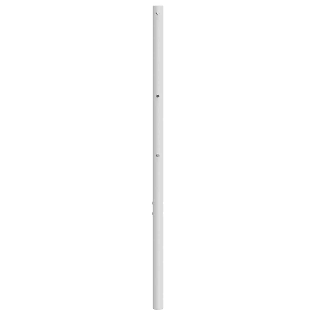 vidaXL Ersatz-Kopfteil Metall Weiß 140 cm