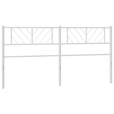 vidaXL Ersatz-Kopfteil Metall Weiß 180 cm