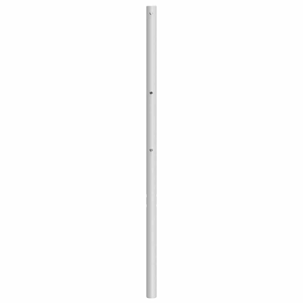vidaXL Ersatz-Kopfteil Metall Weiß 200 cm