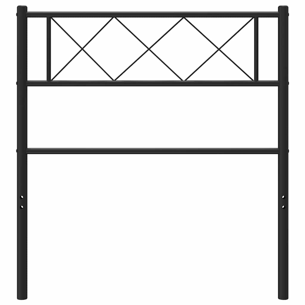 vidaXL Ersatz-Kopfteil Metall Schwarz 100 cm