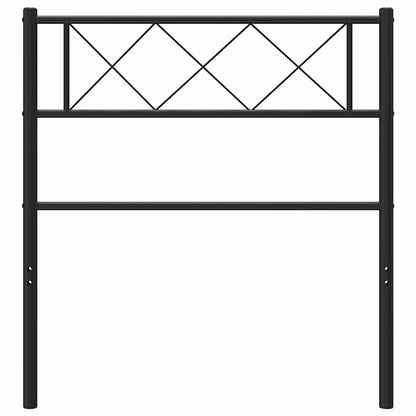 vidaXL Ersatz-Kopfteil Metall Schwarz 100 cm