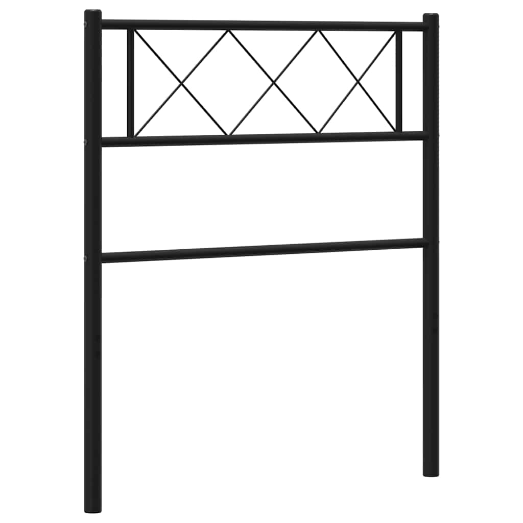 vidaXL Ersatz-Kopfteil Metall Schwarz 107 cm
