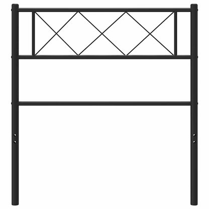 vidaXL Ersatz-Kopfteil Metall Schwarz 107 cm