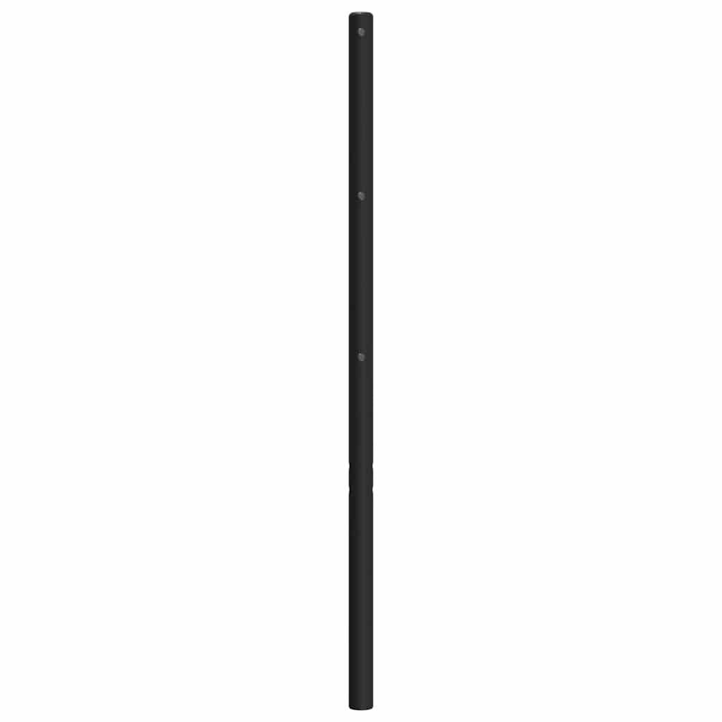 vidaXL Ersatz-Kopfteil Metall Schwarz 107 cm